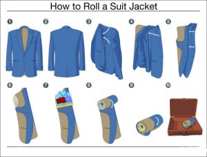 roll a suit jacket